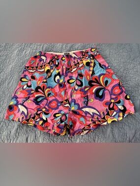 NWOT XL Vintage Joe Boxer Pink Multicolor Floral Athletic Shorts